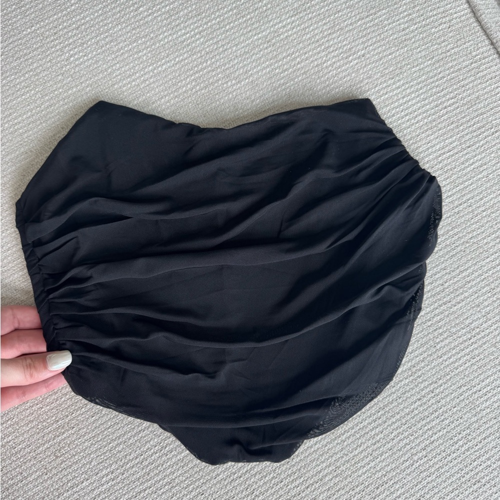 Black Corset Crop Top